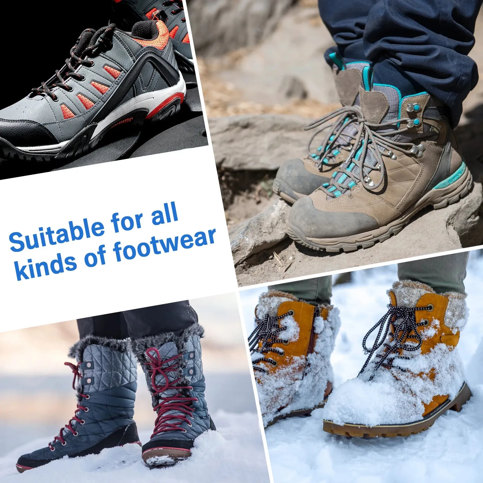 32 Teeth Ice Gripper Spike for Shoes Anti Slip Climbing Snow Spikes Crampons Cleats Chain Claws