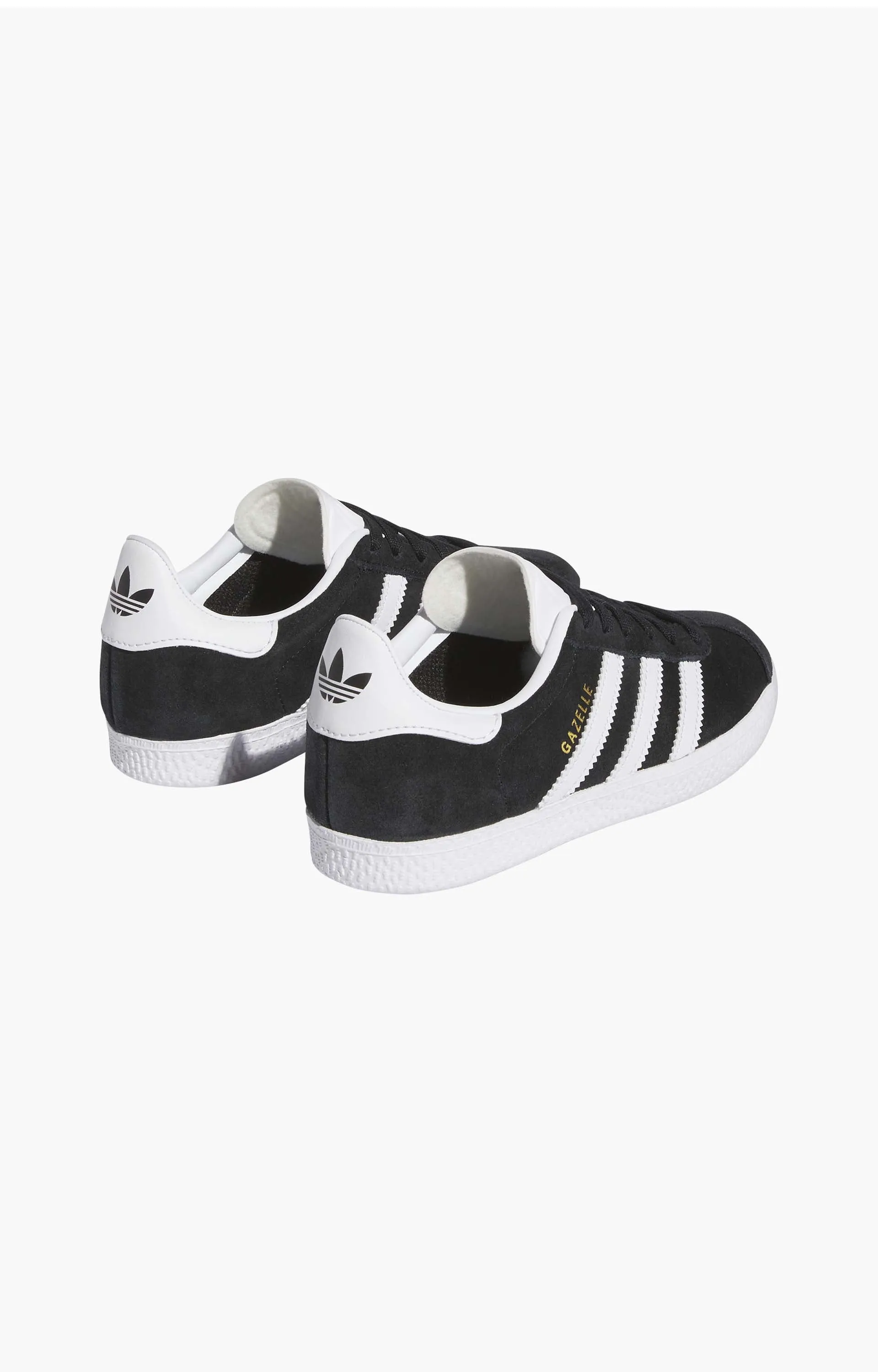 Adidas Gazelle Youth Shoe, Black/White/Gold