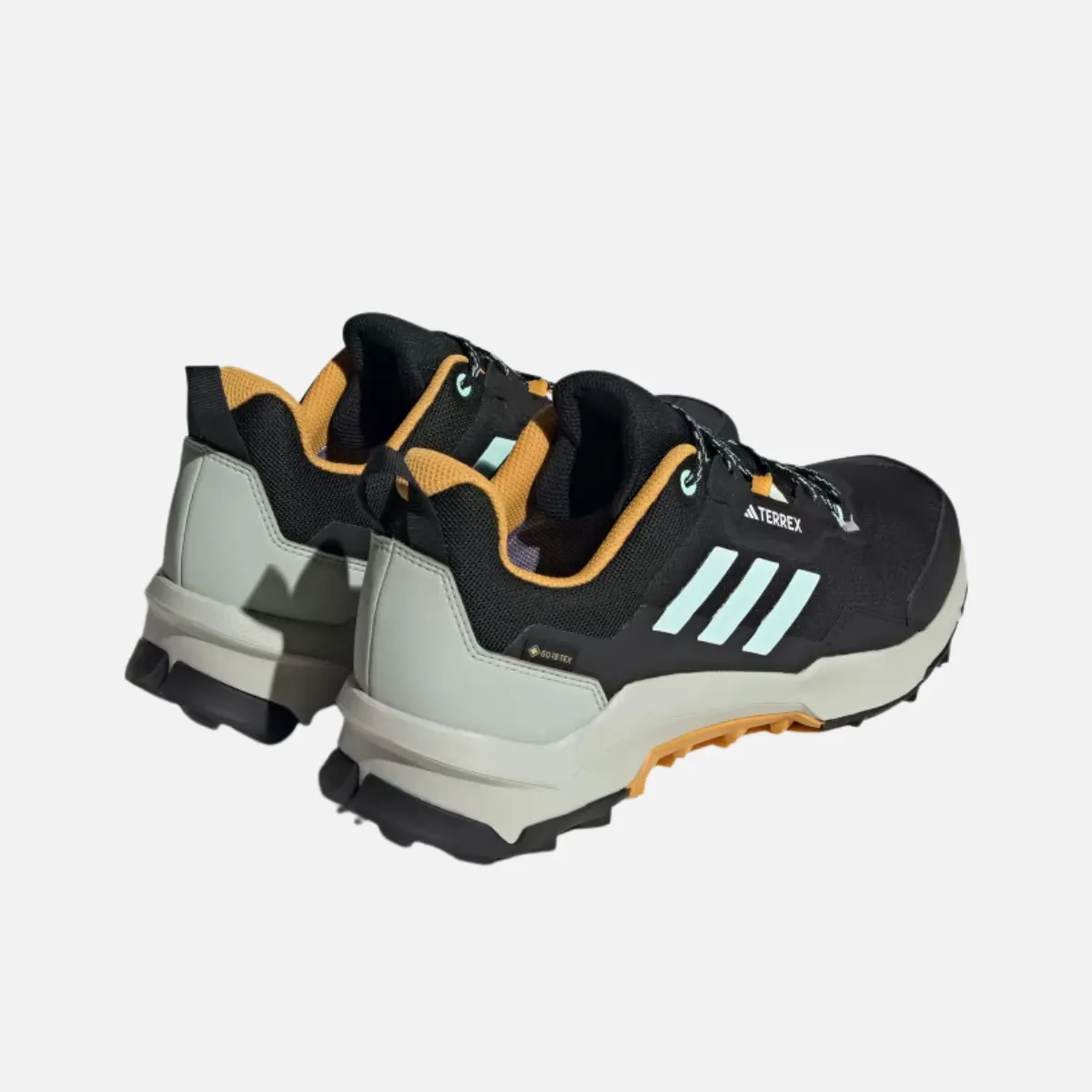 Adidas Terrex Ax4 Gore-Tex Men's Hiking Shoes -Core Black/Semi Flash Aqua/Preloved Yellow