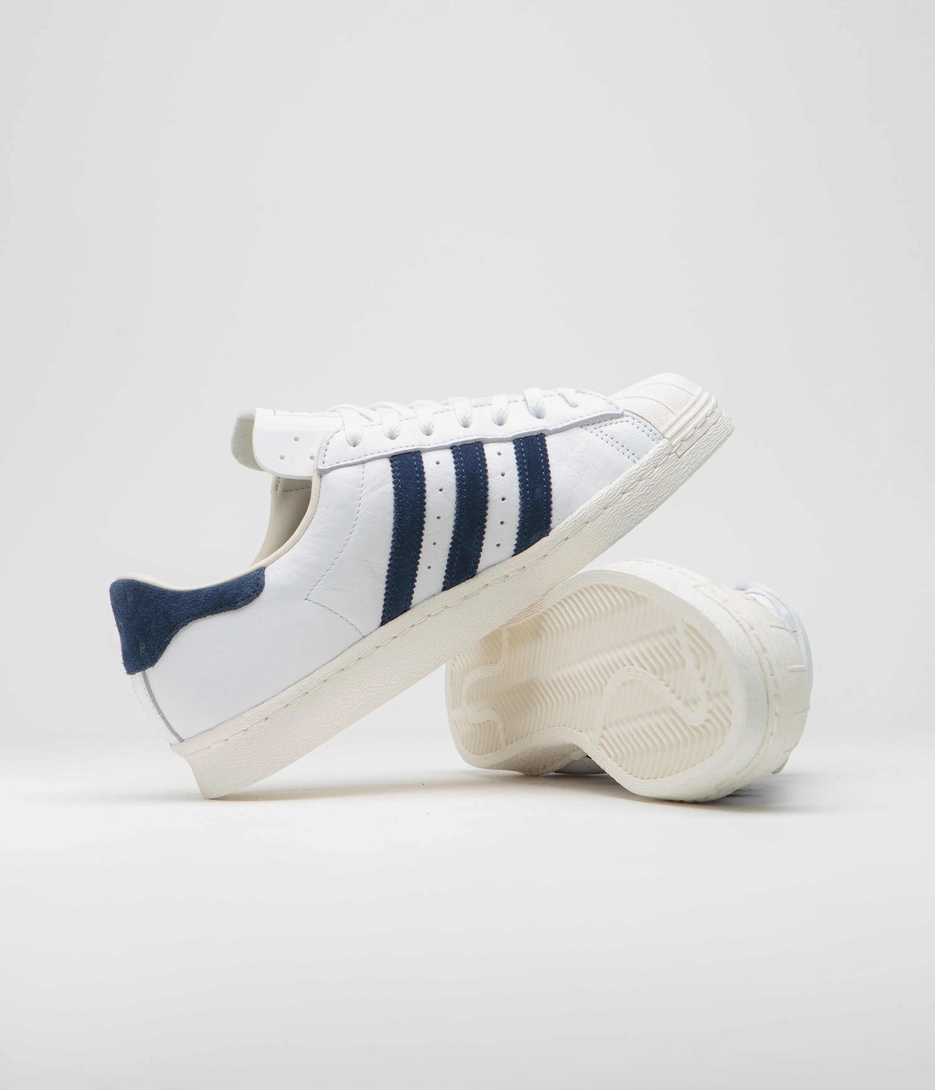 Adidas x Pop Trading Company Superstar ADV shoes - FTWR White / Collegiate Navy / Chalk White