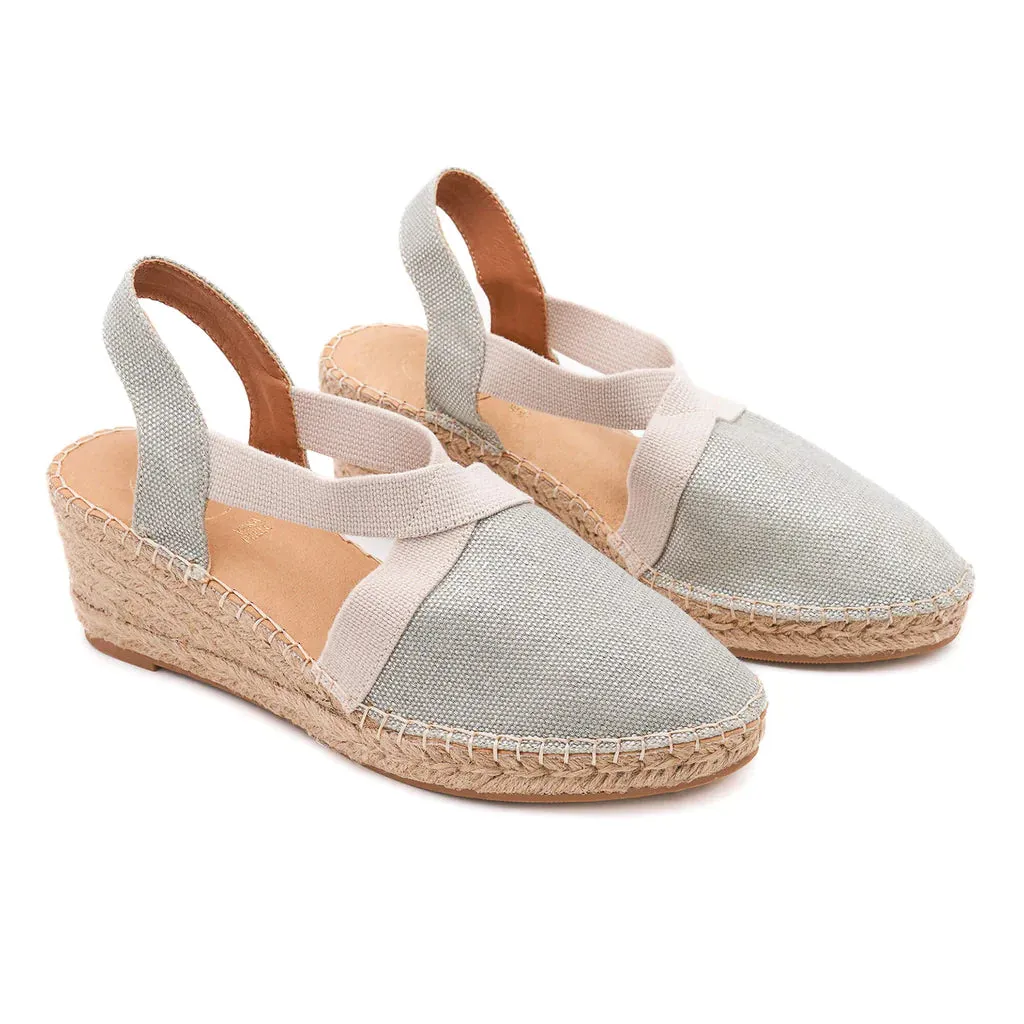 Anya Light Silver Espadrilles