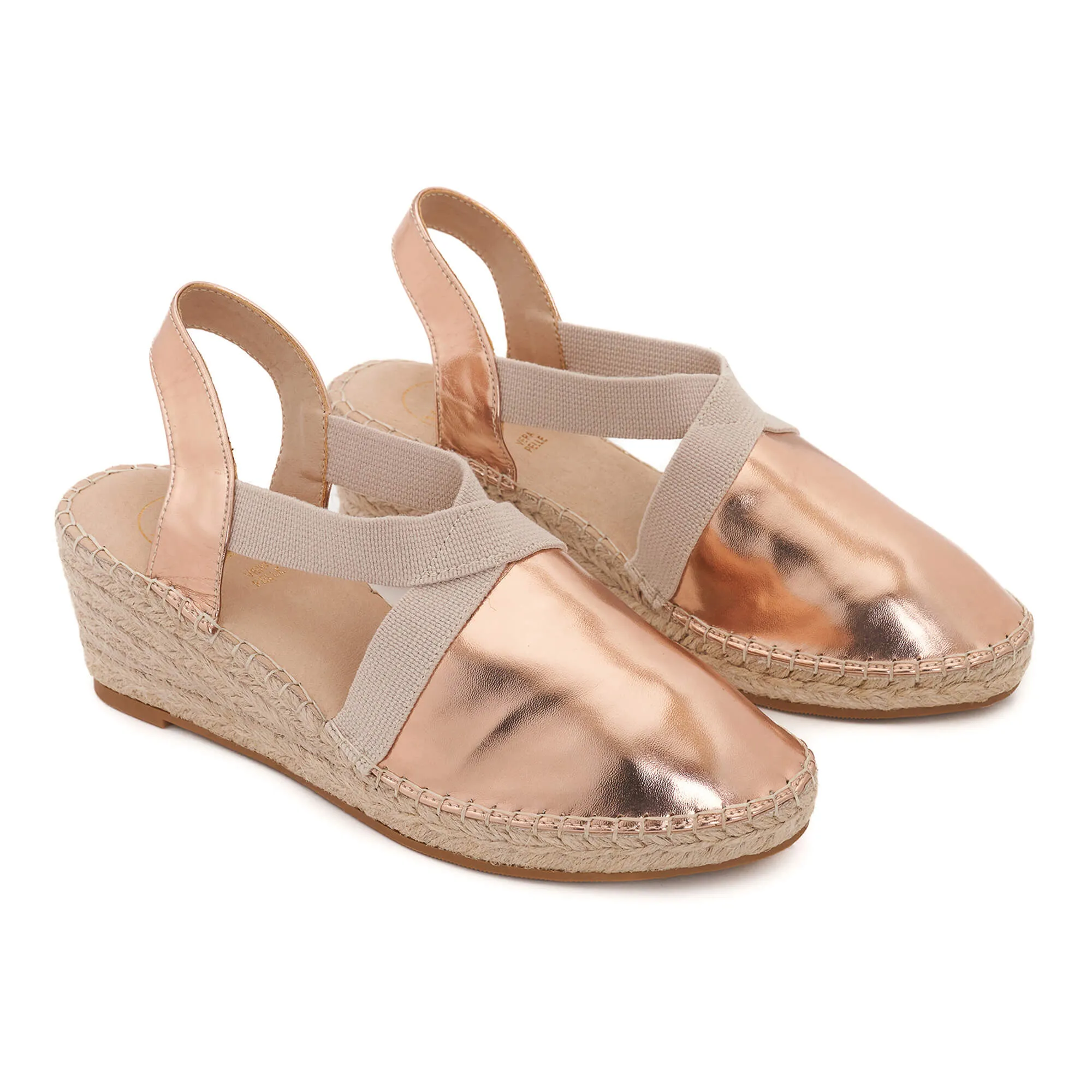 Anya Rose Gold Espadrille