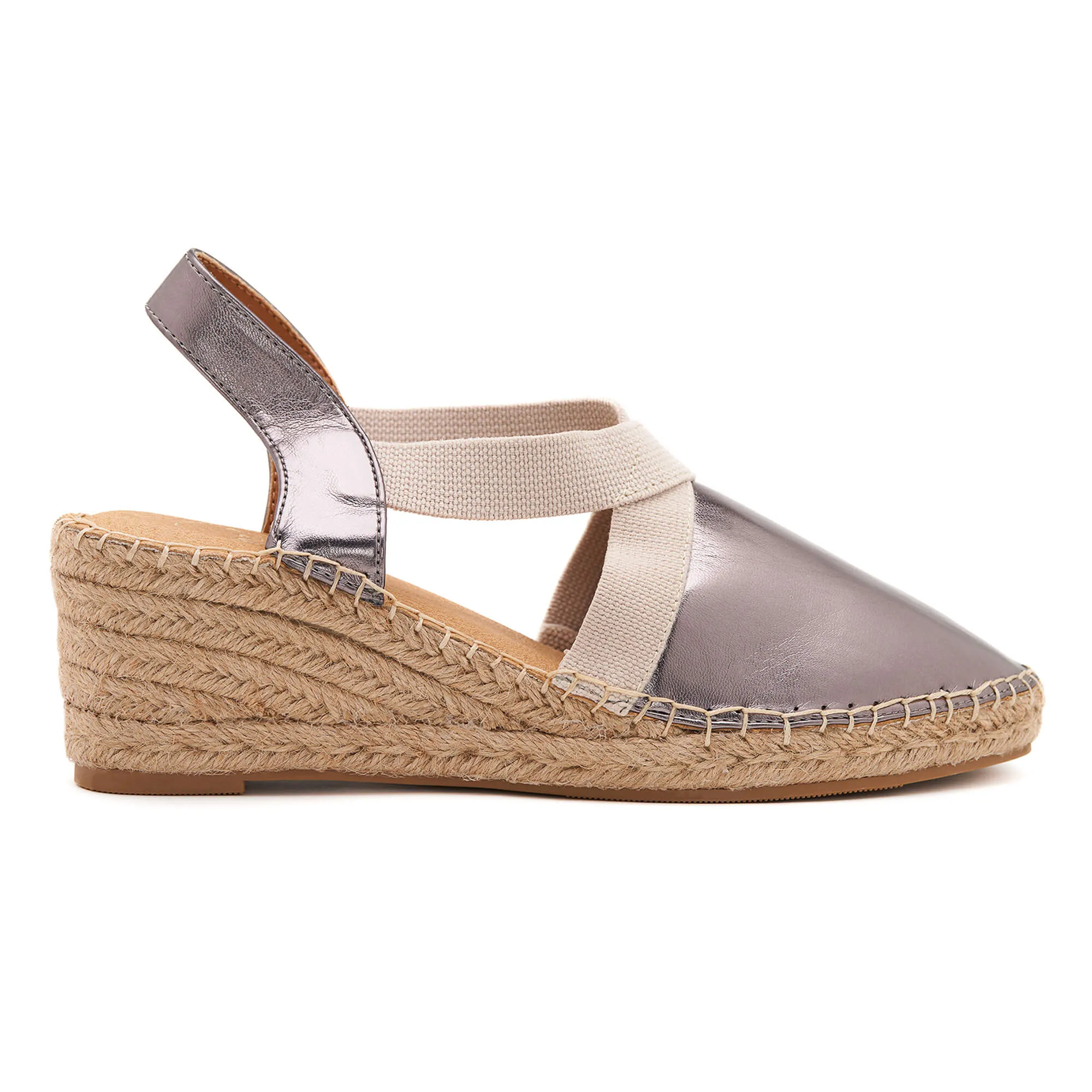 Anya Silver Espadrille