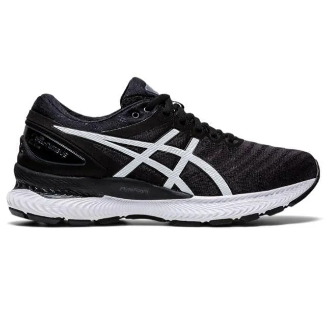 Asics Gel-Nimbus 22 Women Running Shoes Black/White