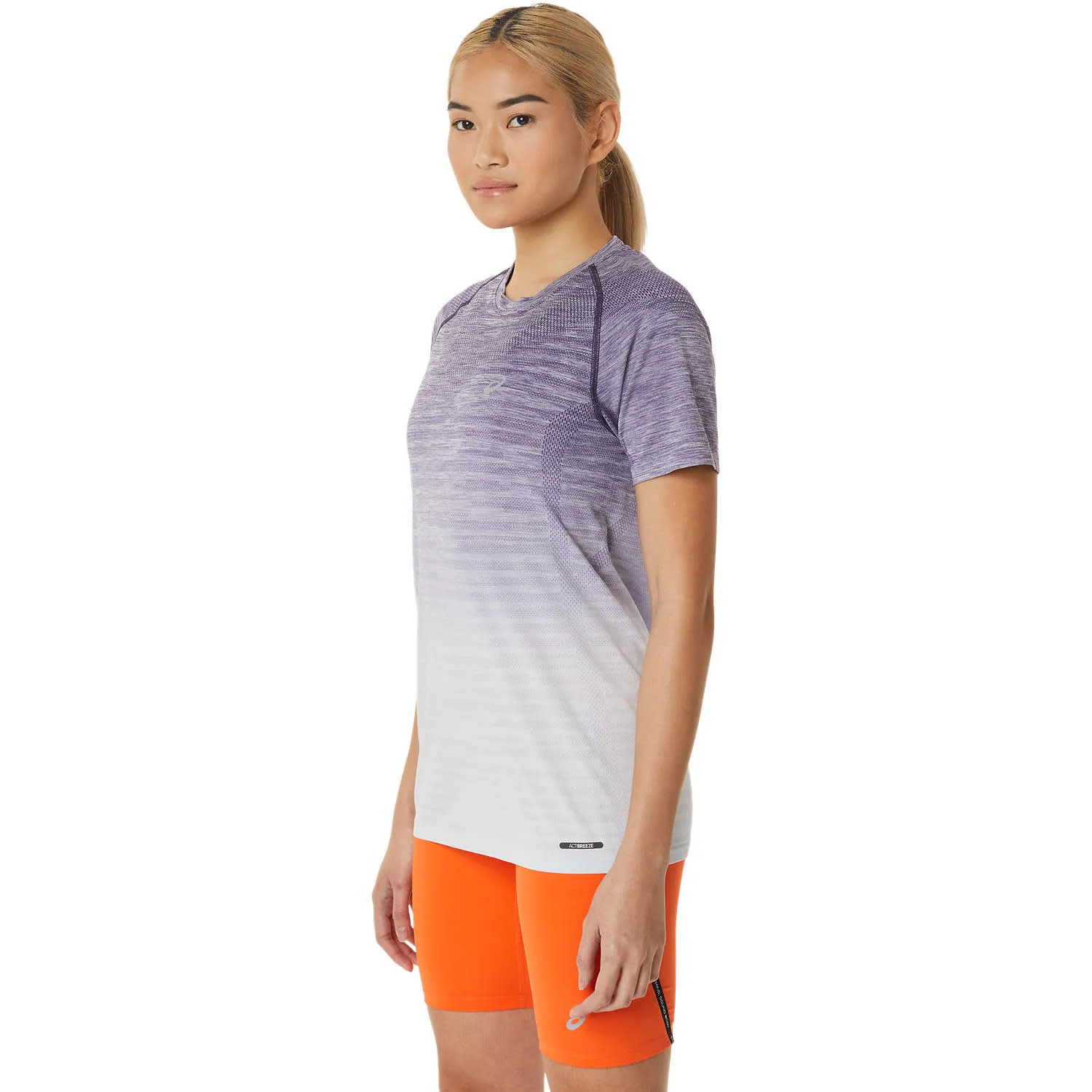 Asics Women&#x27;s Seamless SS Top Night Shade/Soft Sky | Buy Asics Women&#x27;s Seamless SS Top Night Shade/Soft Sky here | Outnorth