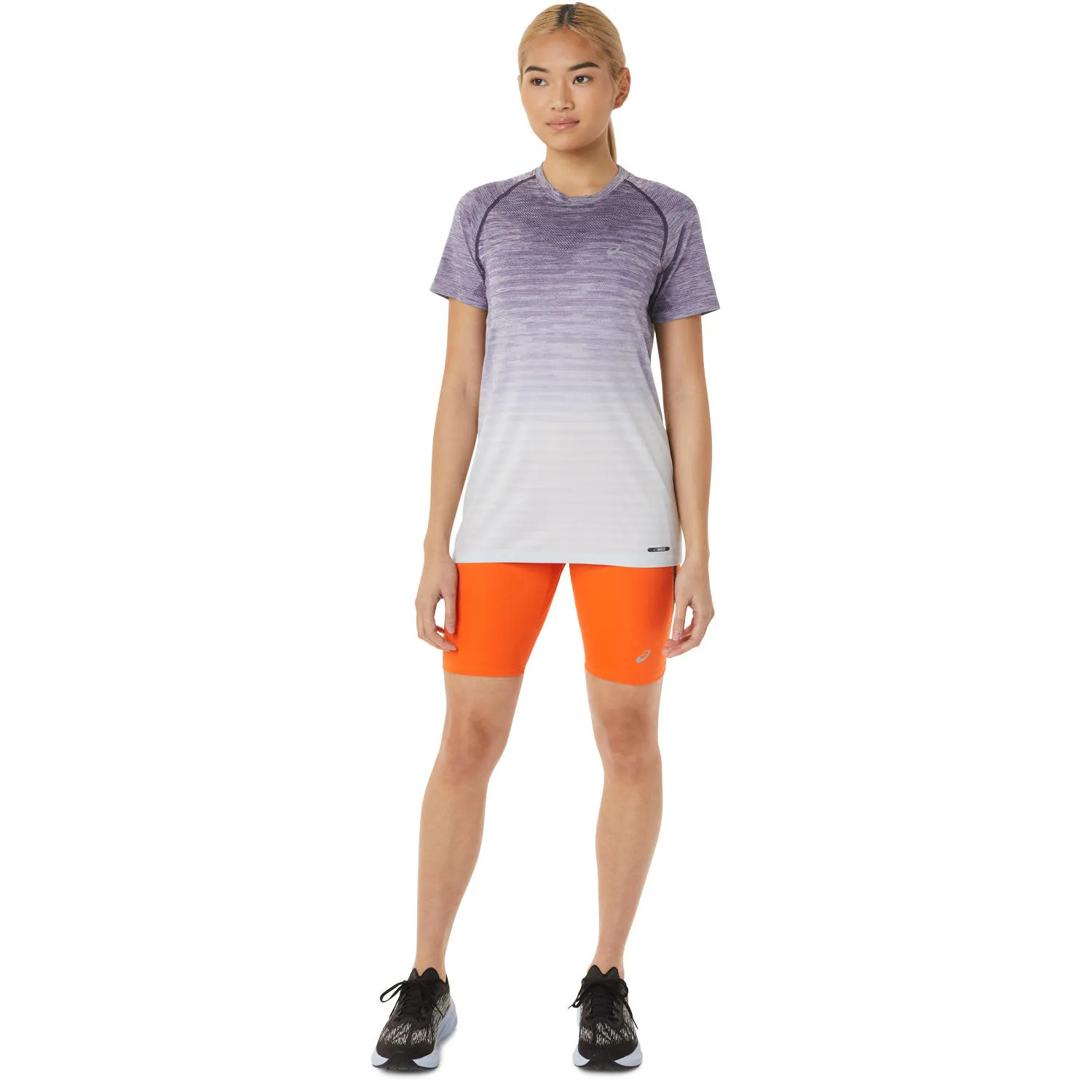 Asics Women&#x27;s Seamless SS Top Night Shade/Soft Sky | Buy Asics Women&#x27;s Seamless SS Top Night Shade/Soft Sky here | Outnorth