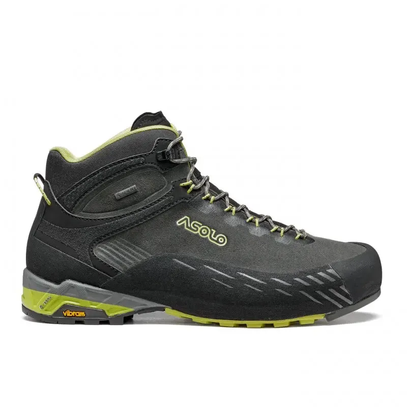 Asolo Eldo Mid Leather GV Mens Hiking Boot - Graphite/Green Oasis