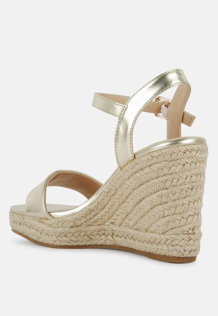 Augie Woven Wedge Sandals