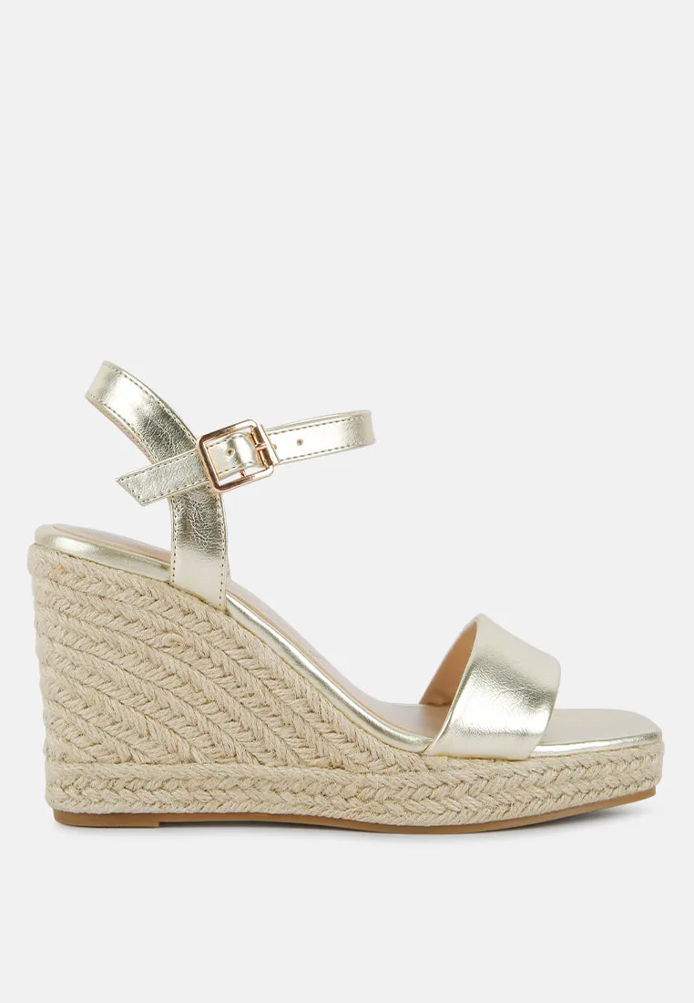 Augie Woven Wedge Sandals