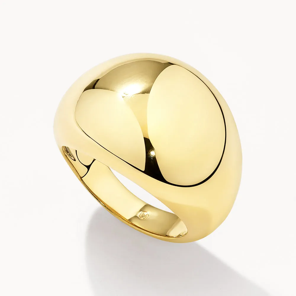 Ball Dome Ring in Gold