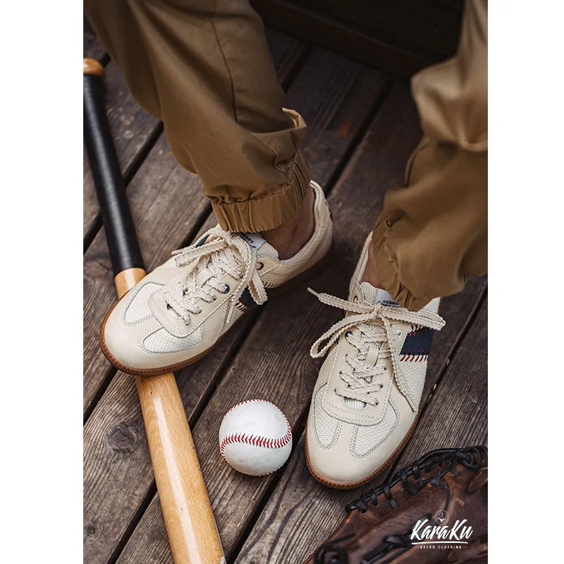 Baseball Style x Sashiko German Trainer Sneaker