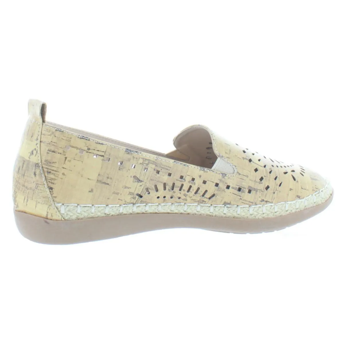 Beacon Womens Trudy Faux Leather Slip On Espadrilles