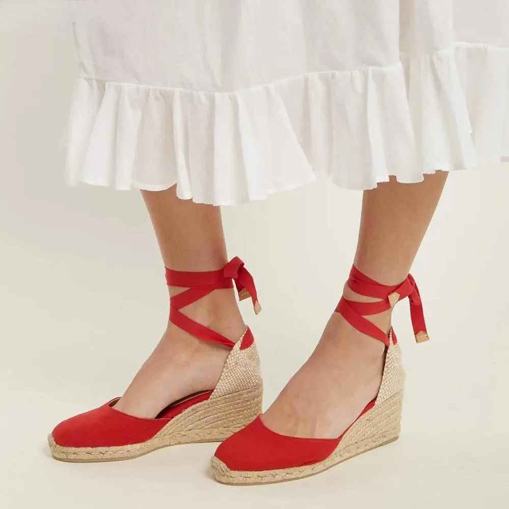 BerriesJam - Summer Ankle Strap Comfortable Breathable Flax Hemp Espadrilles