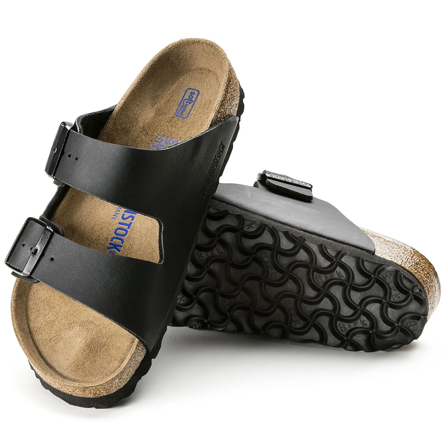 Birkenstock Unisex Arizona Birko-Flor Soft Footbed Regular Black | Buy Birkenstock Unisex Arizona Birko-Flor Soft Footbed Regular Black here | Outnorth