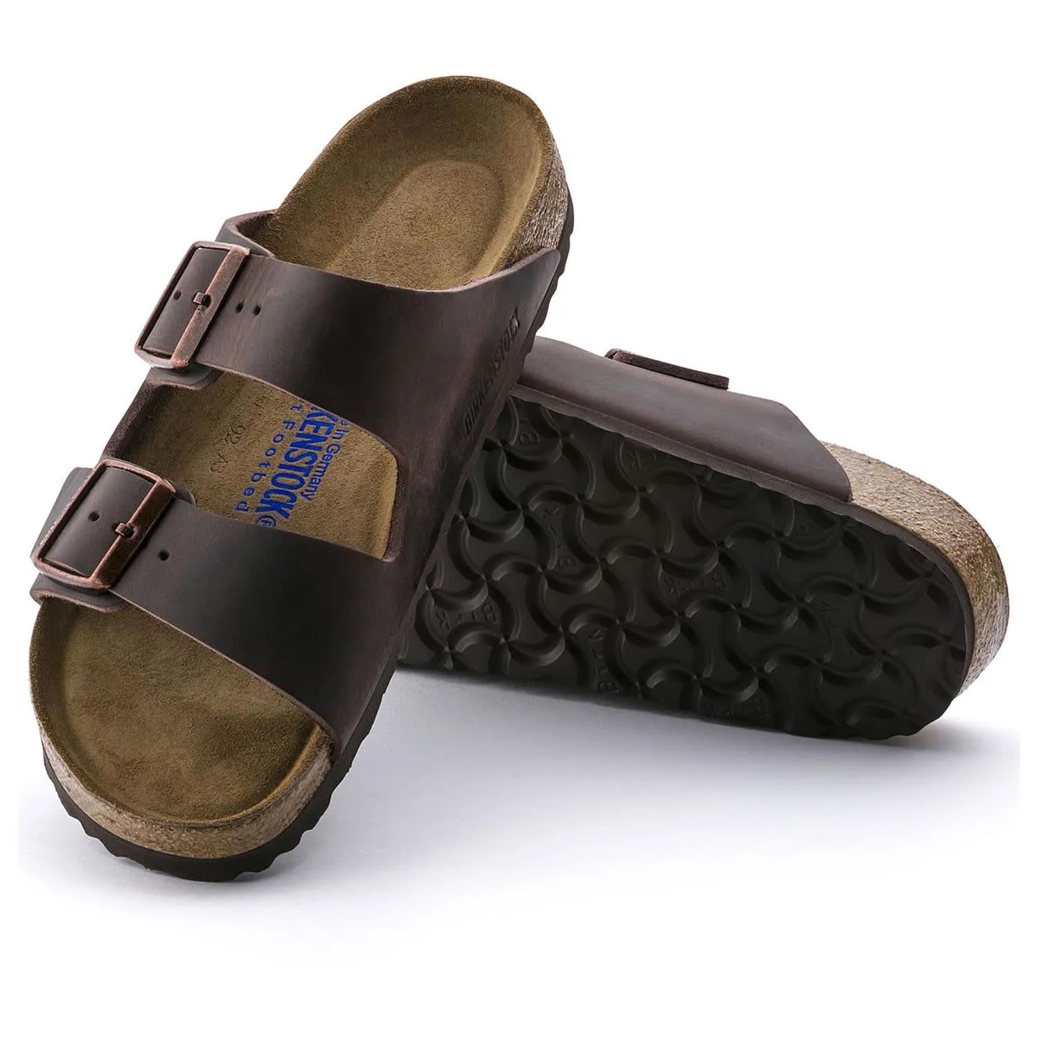 Birkenstock Unisex Arizona Oiled Nubuck Leather Soft Footbed Regular Habana | Buy Birkenstock Unisex Arizona Oiled Nubuck Leather Soft Footbed Regular Habana here | Outnorth