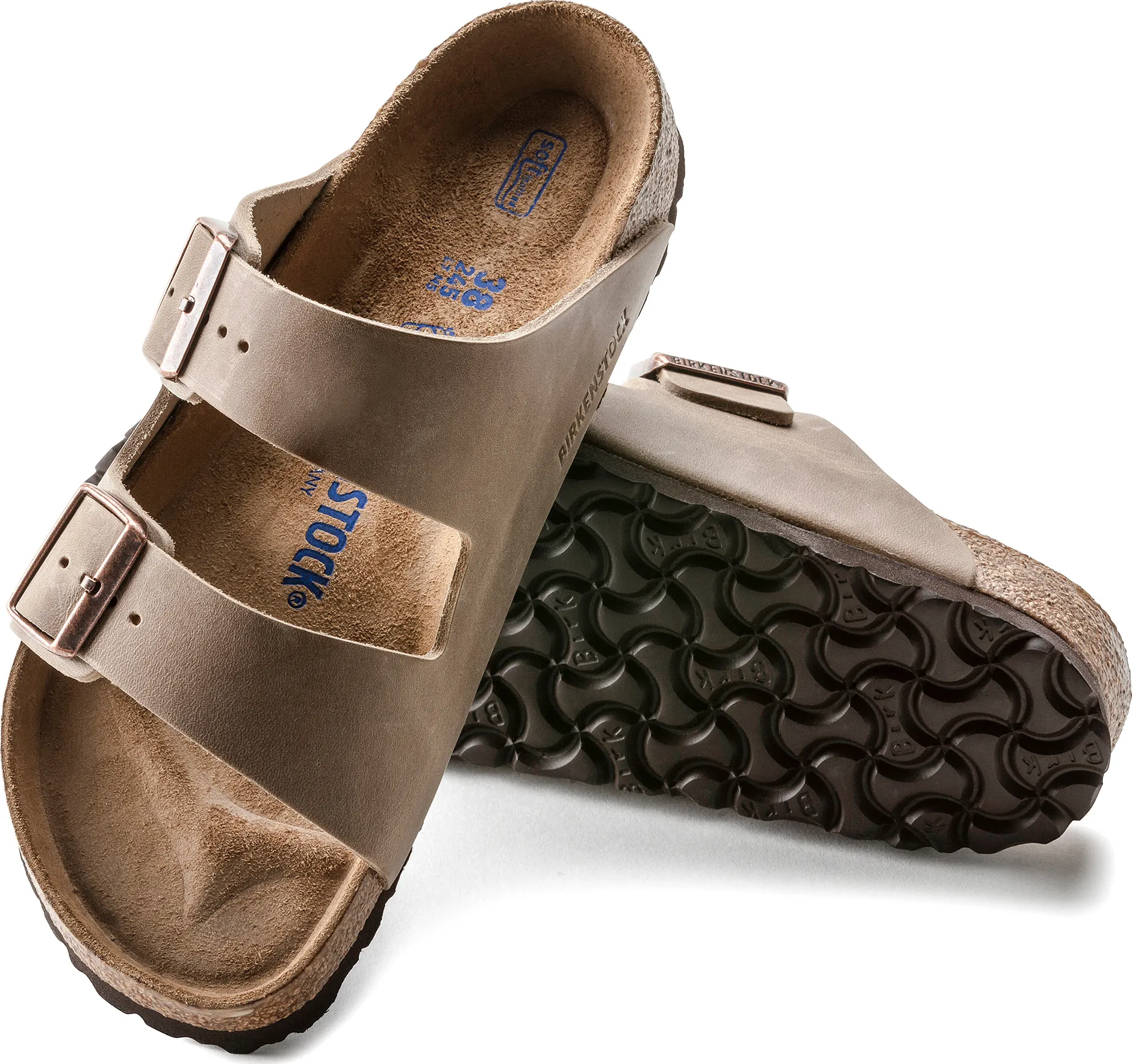 Birkenstock Unisex Arizona Soft Footbed Regular Tabacco Brown | Buy Birkenstock Unisex Arizona Soft Footbed Regular Tabacco Brown here | Outnorth