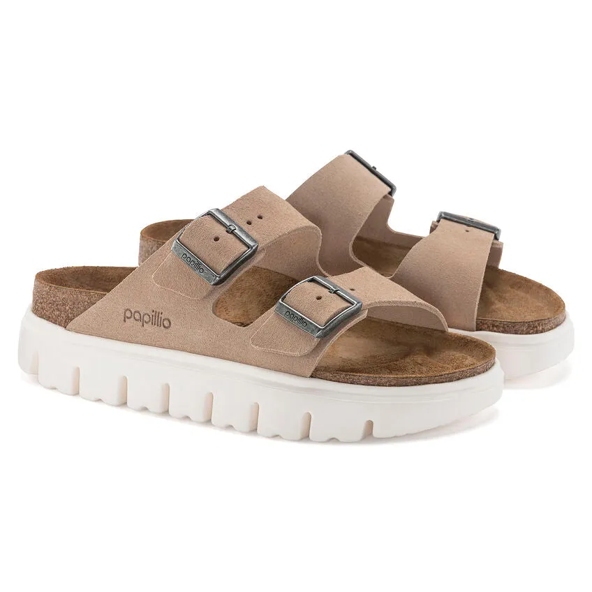 'Birkenstock' Women's Arizona Chunky Suede Leather Sandal - Warm Sand