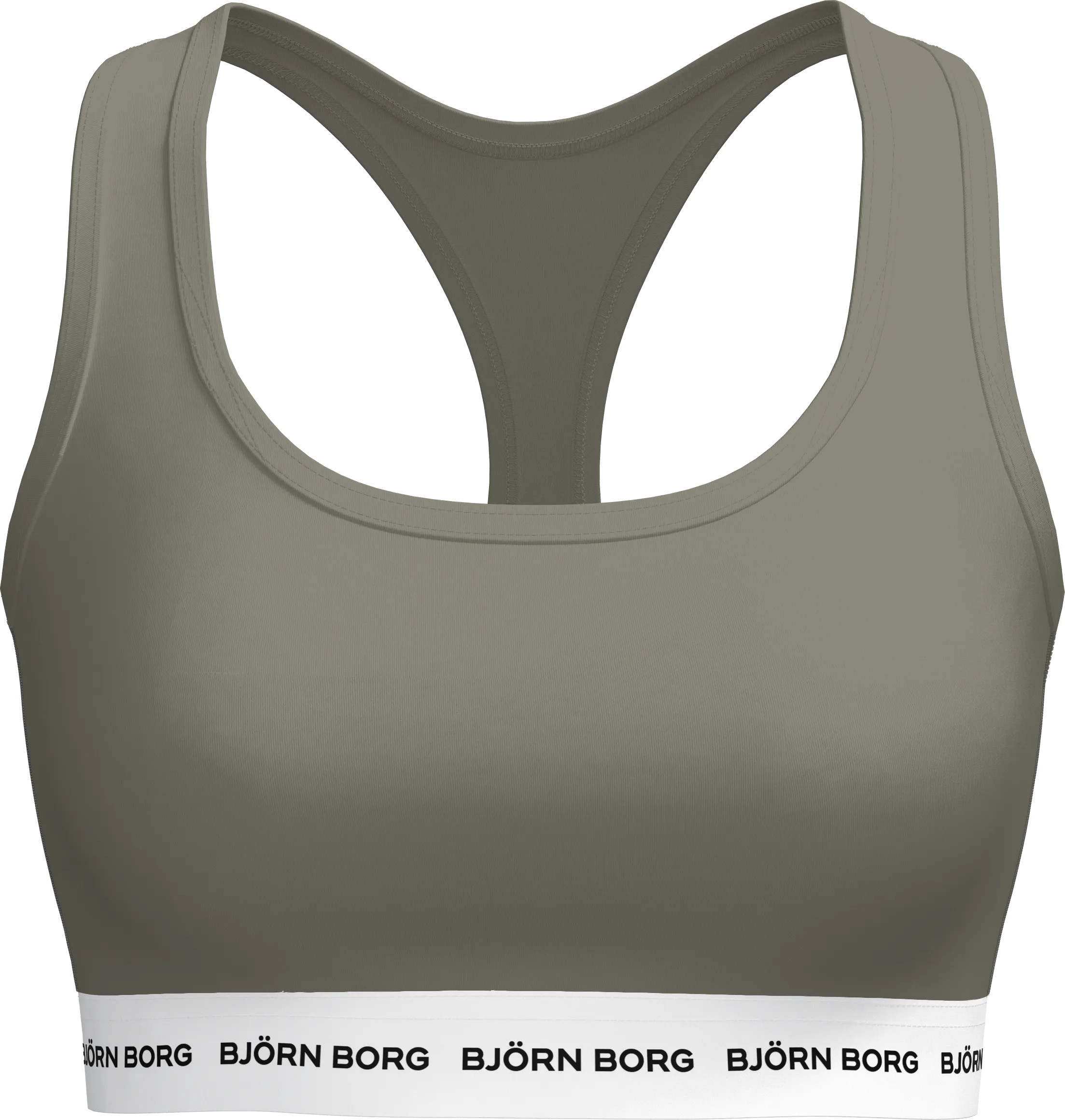 Björn Borg Women&#x27;s Core Logo Soft Top 1-pack Vetiver | Buy Björn Borg Women&#x27;s Core Logo Soft Top 1-pack Vetiver here | Outnorth