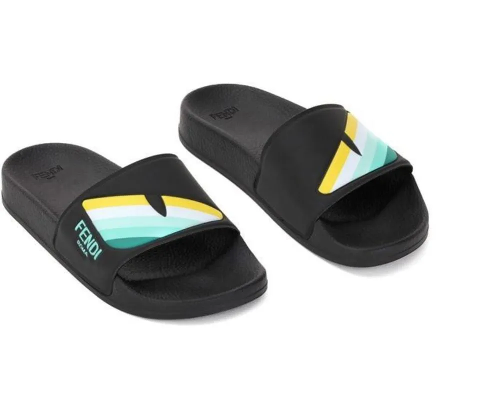 Black Eye Slide Sandals