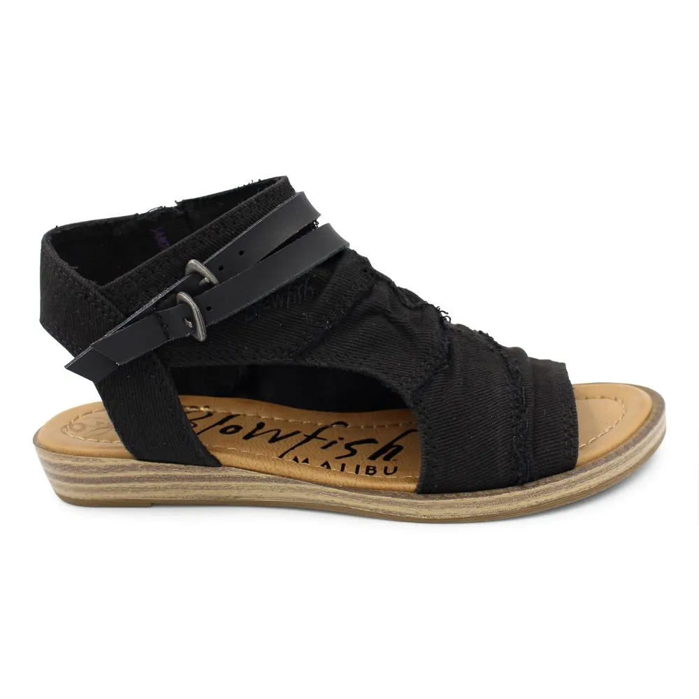 'Blowfish Malibu' Women's Beauty Sandal - Black Dyewash