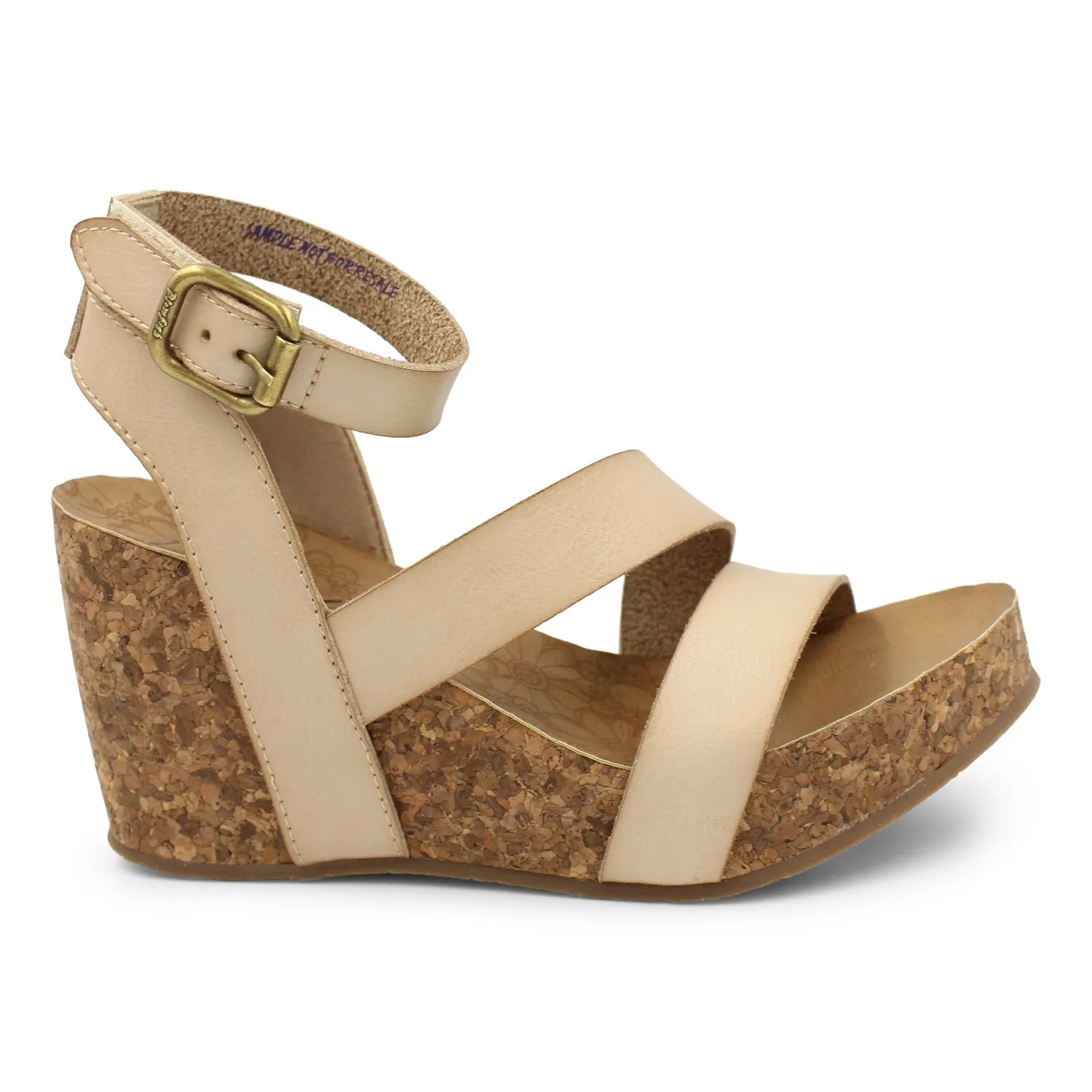 'Blowfish Malibu' Women's Hecta Wedge Sandal - Cashew Dyecut