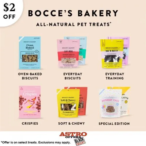 Bocce's Bakery - Training Treats - Say Moo