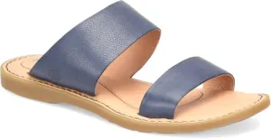 'Born' Women's Inslo Slide Sandal - Navy (marine)