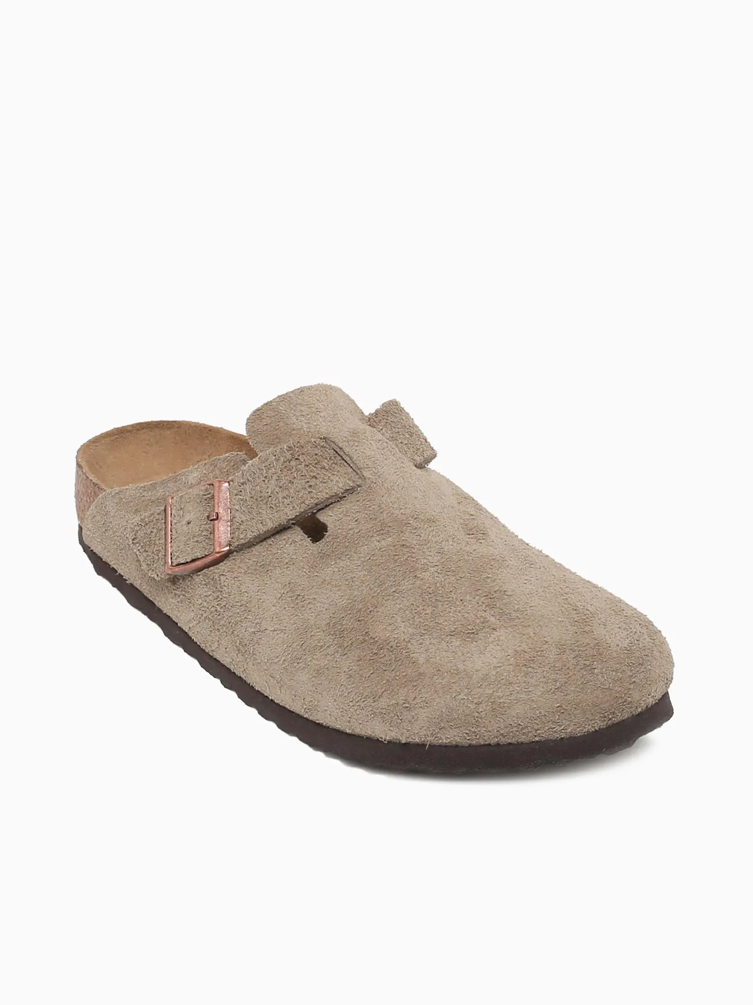 Boston Soft Footbed  Taupe Suede