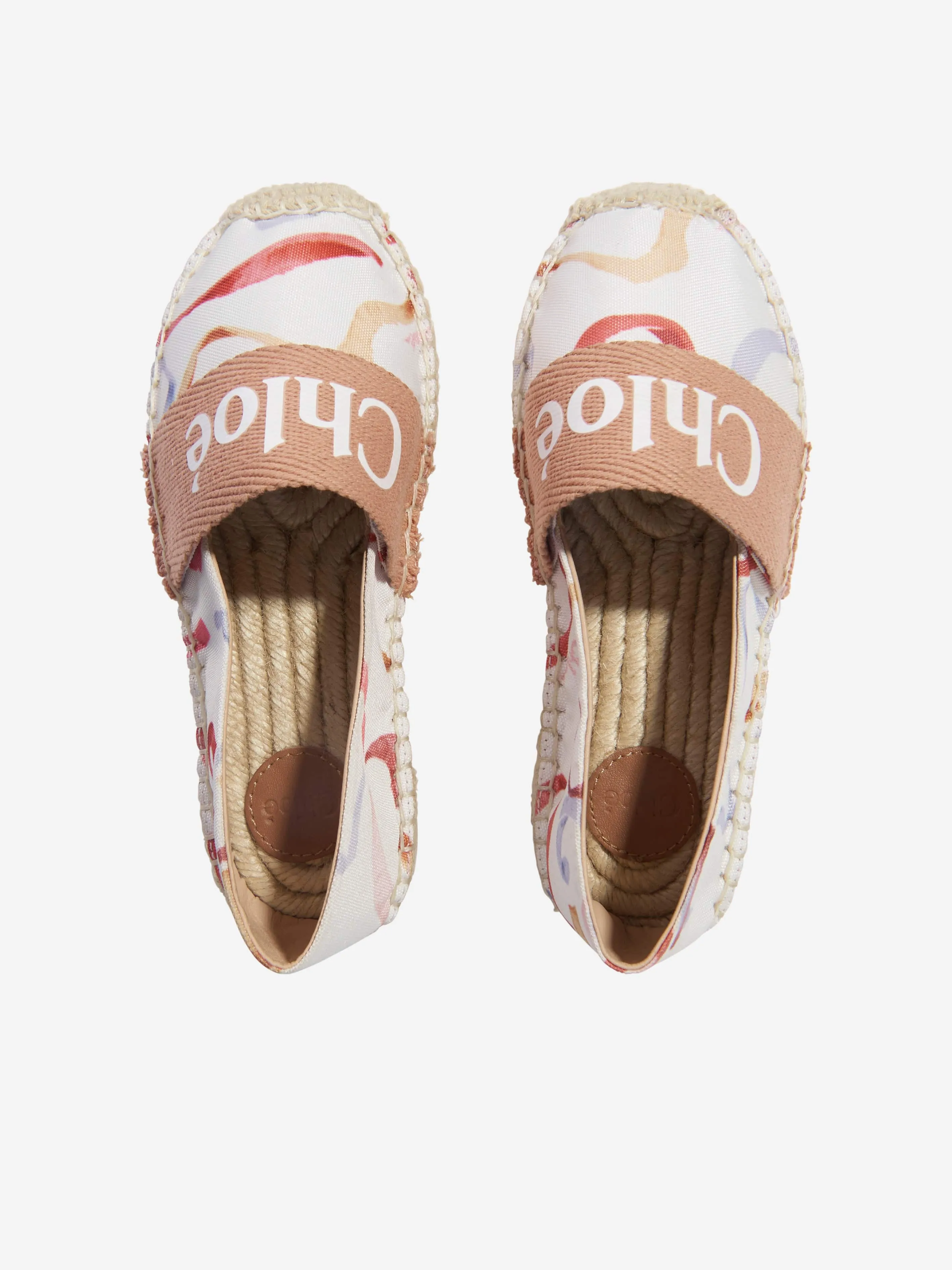 Chloé Girls Logo Espadrilles in Multicolour