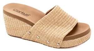 'Corky's' Women's 2.5" Summer Lovin Wedge Sandal - Raffia