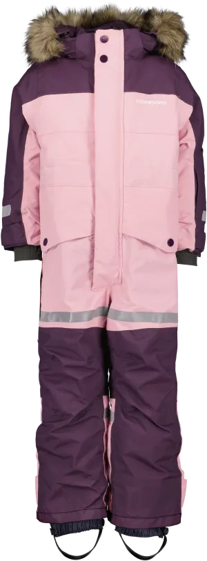 Didriksons Kids&#x27; Bjärven Coverall 2 Soft Pink | Buy Didriksons Kids&#x27; Bjärven Coverall 2 Soft Pink here | Outnorth