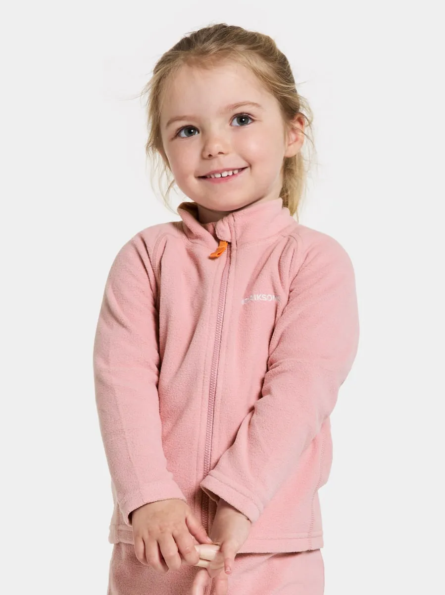 Didriksons Kids&#x27; Monte Full Zip 10 Soft Pink | Buy Didriksons Kids&#x27; Monte Full Zip 10 Soft Pink here | Outnorth