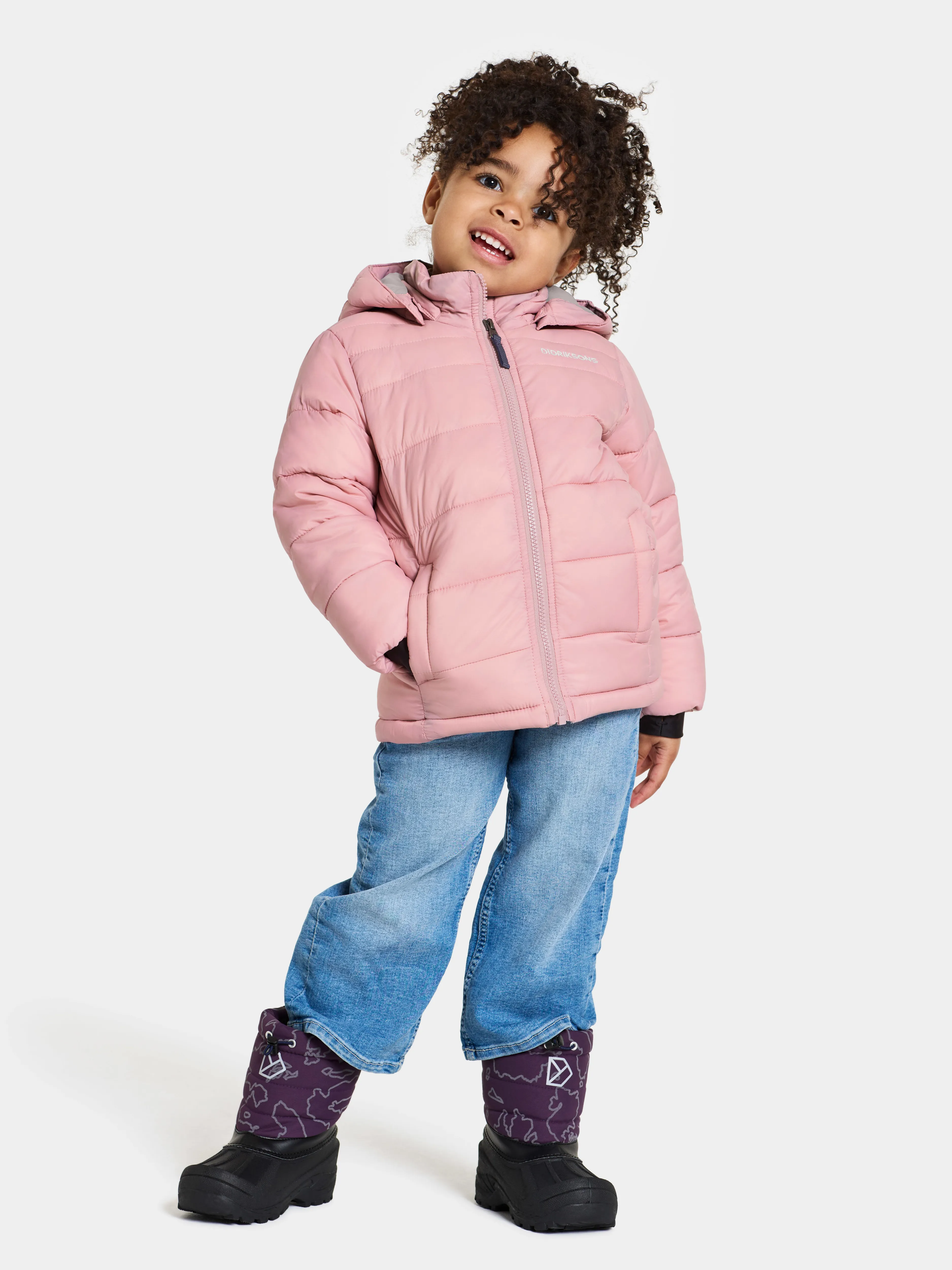 Didriksons Kids&#x27; Rodi Jacket 2 Soft Pink | Buy Didriksons Kids&#x27; Rodi Jacket 2 Soft Pink here | Outnorth