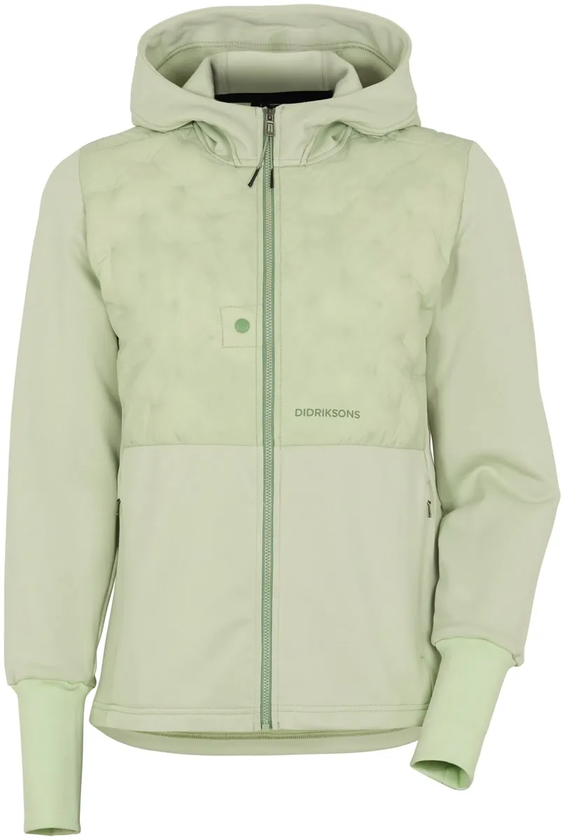 Didriksons Valda Women&#x27;s Full Zip Soft Green | Buy Didriksons Valda Women&#x27;s Full Zip Soft Green here | Outnorth