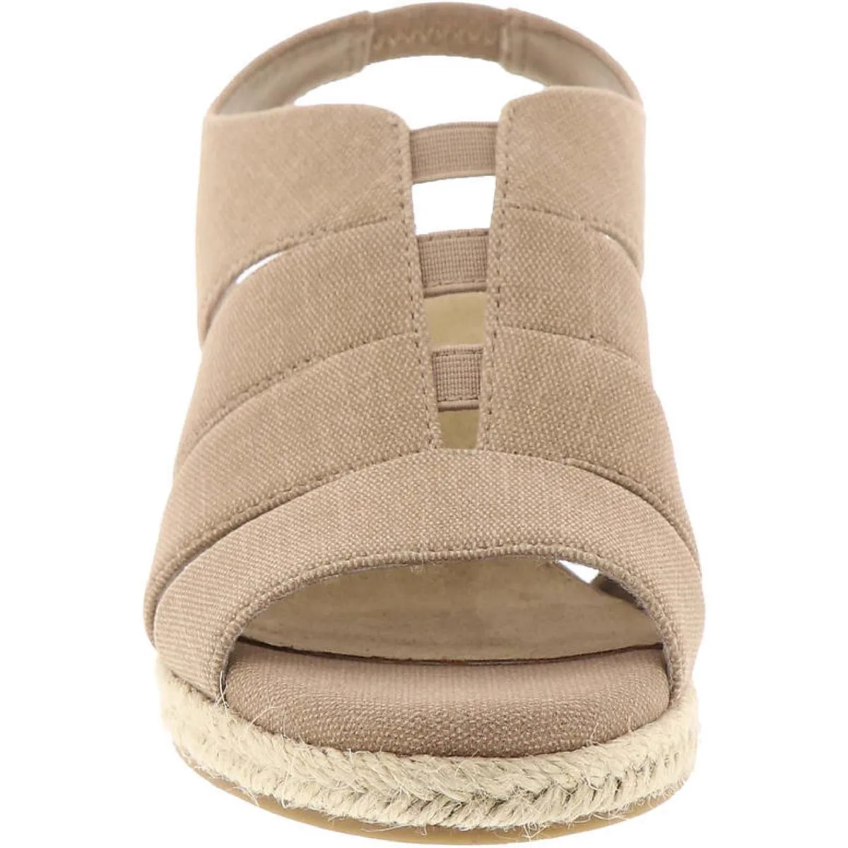 Easy Street Womens Aziza Wedge Peep Toe Espadrilles