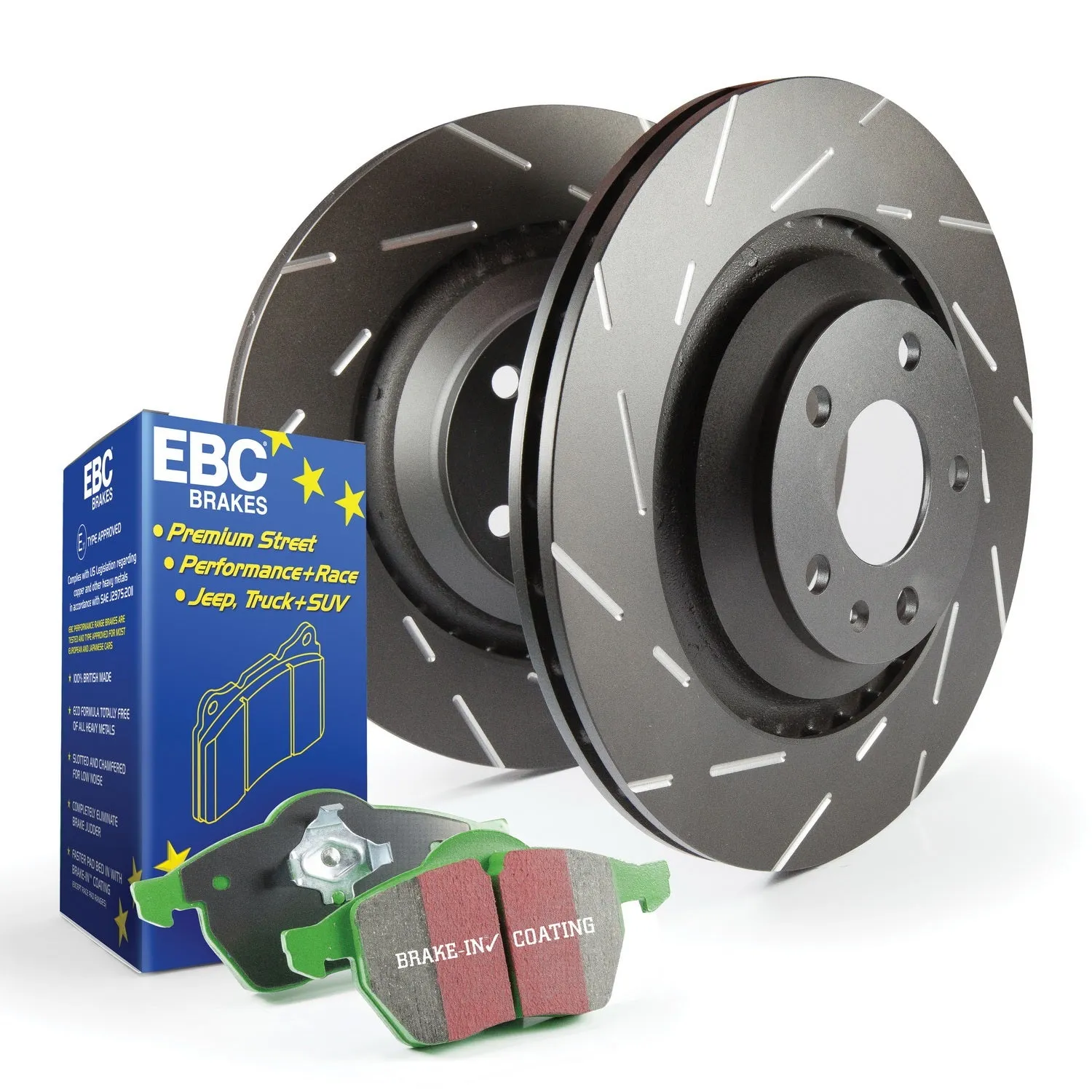 EBC Brakes S2KF1144 S2 Kits Greenstuff 2000 and USR Rotors