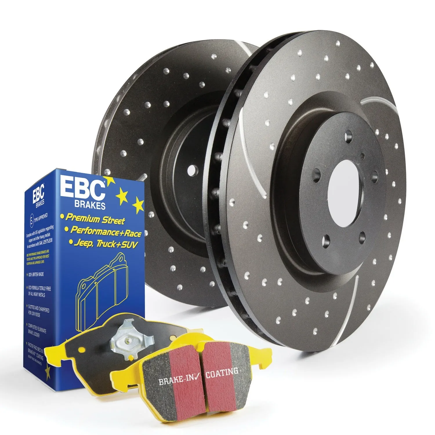 EBC Brakes S5KR1579 S5 Kits Yellowstuff And GD Rotors;