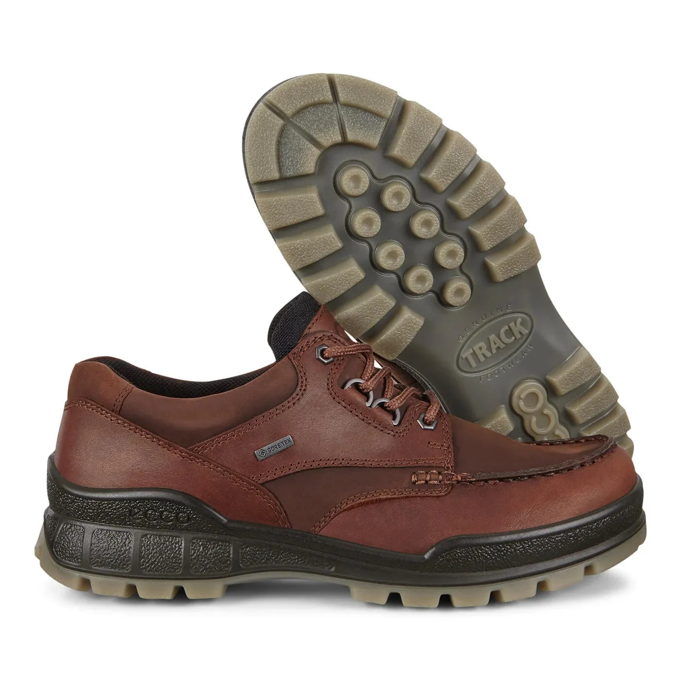 'Ecco' Men's Track 25 WP Moc Toe Low Hiker - Bison