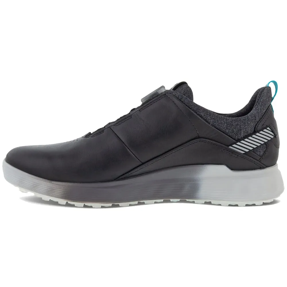 ECCO S-Three BOA Waterproof Spikeless Shoes - Black