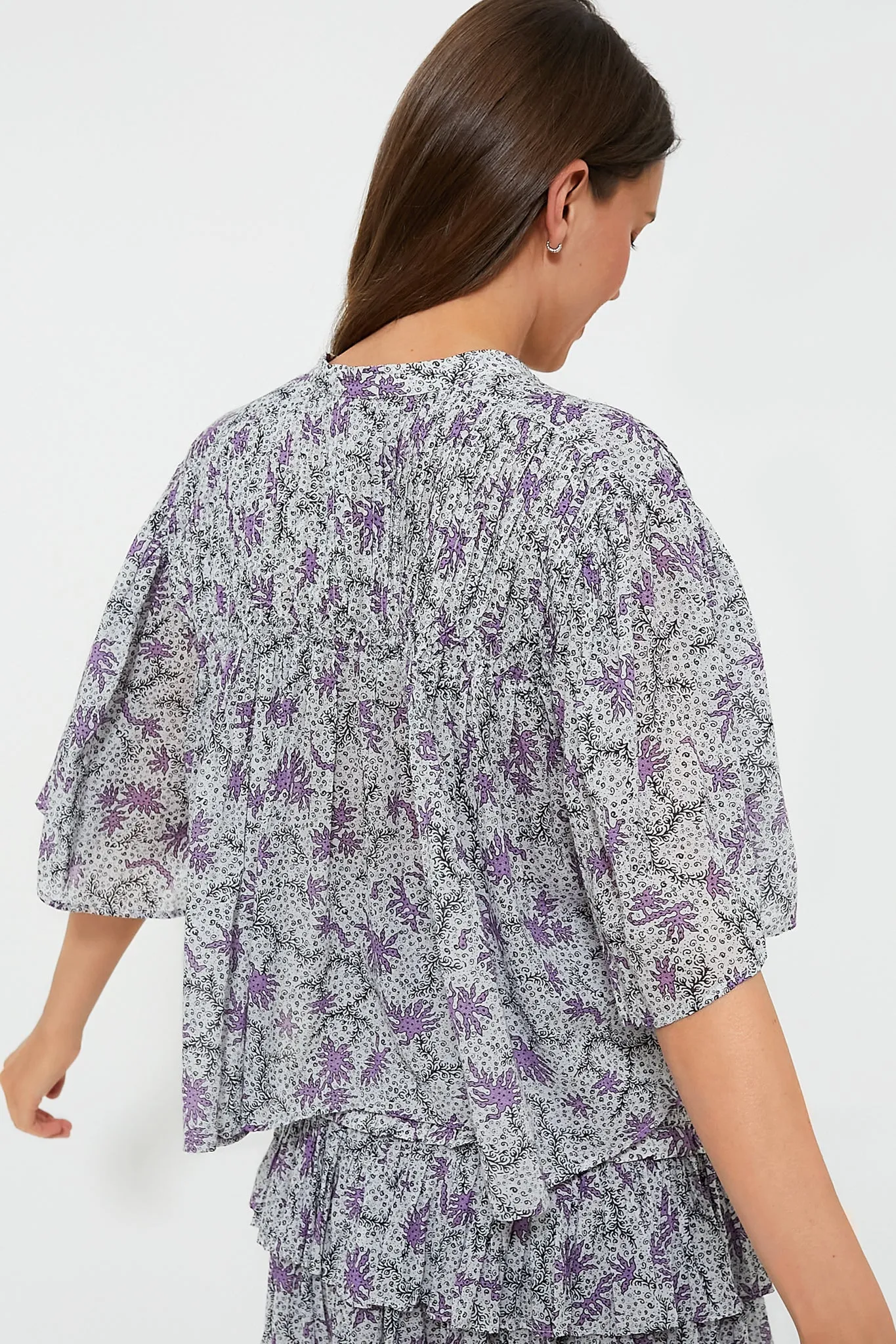 Ecru Lilac Destiny Blouse