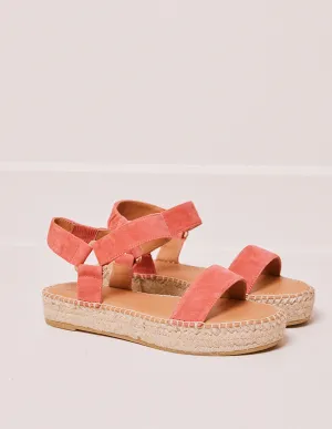 Espadrilles Flore - Suède corail