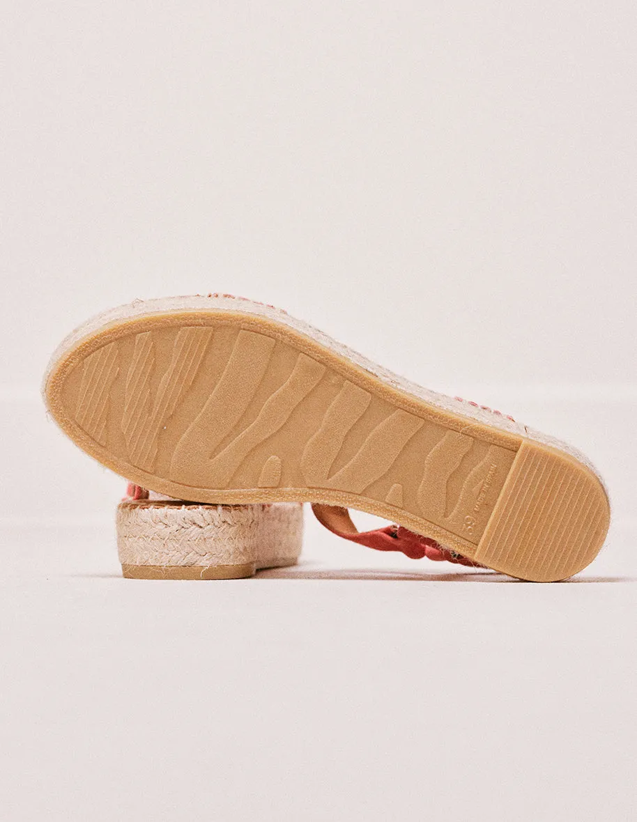 Espadrilles Flore - Suède corail