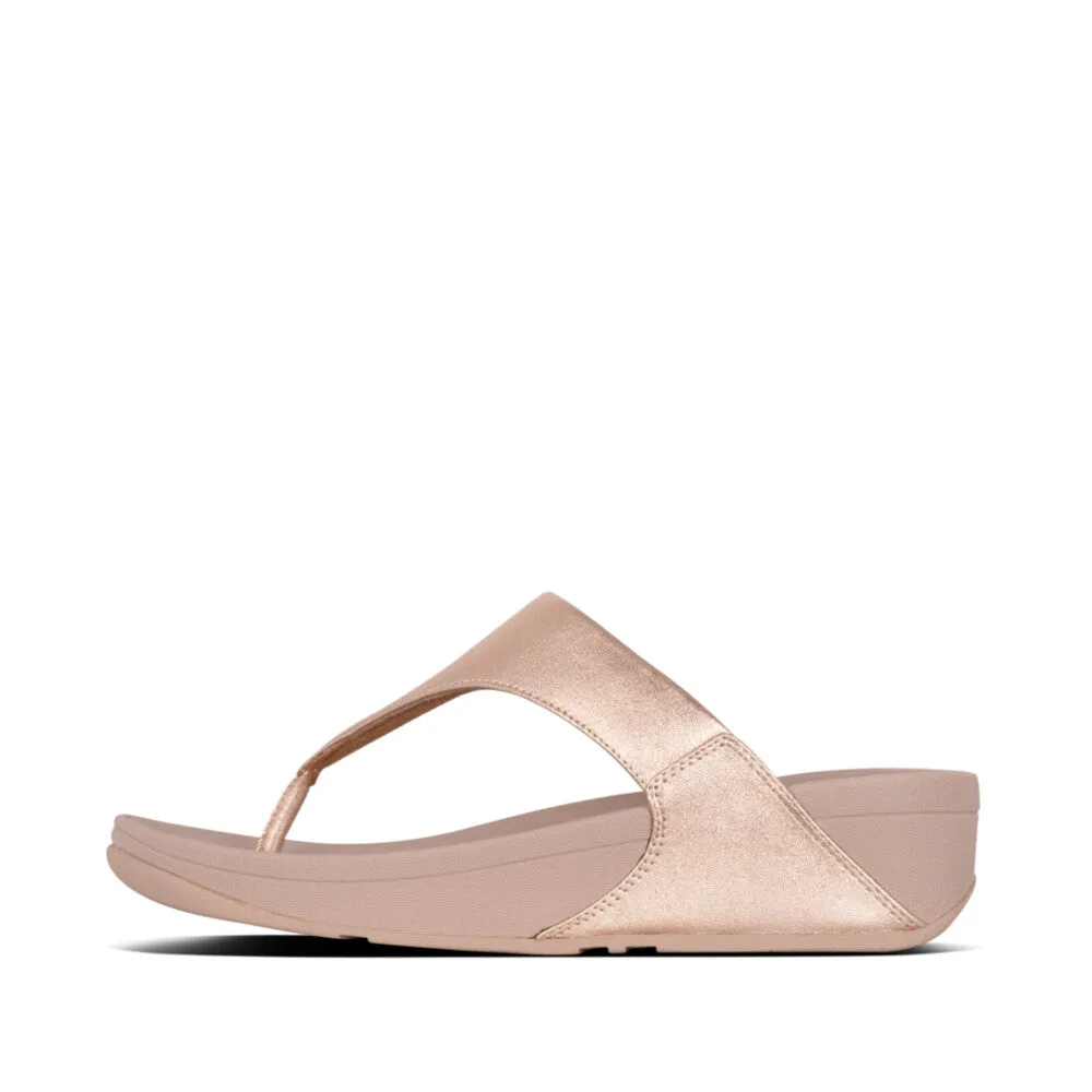 'FitFlop' Women's Lulu Leather Toe-Post Sandal - Rose Gold