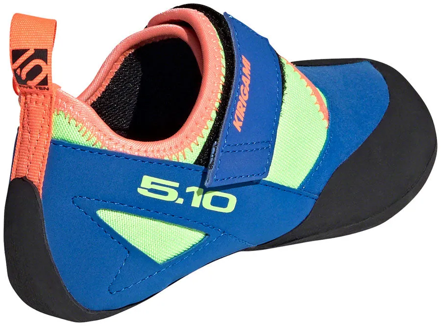 Five Ten Kirigami Kid's Climbing Shoe - Glory Blue/Signal Coral/Signal Green