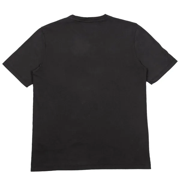 Folk Contrast Sleeve T-Shirt - Soft Black