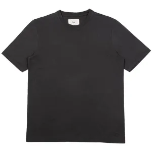 Folk Contrast Sleeve T-Shirt - Soft Black