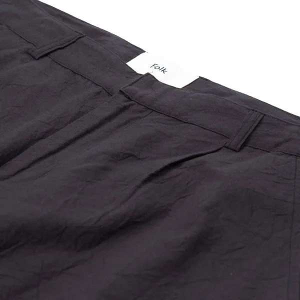 Folk Signal Pant - Soft Black Crinkle