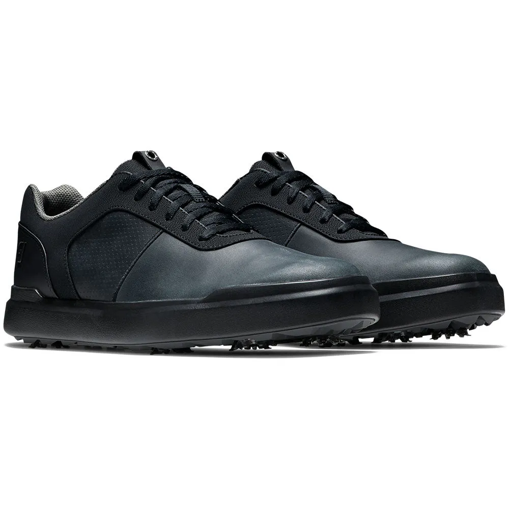 FootJoy Contour Spiked Waterproof Shoes - Black