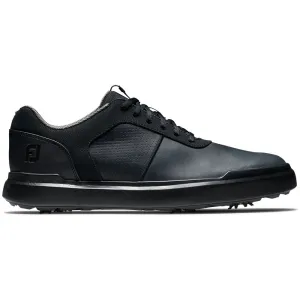 FootJoy Contour Spiked Waterproof Shoes - Black