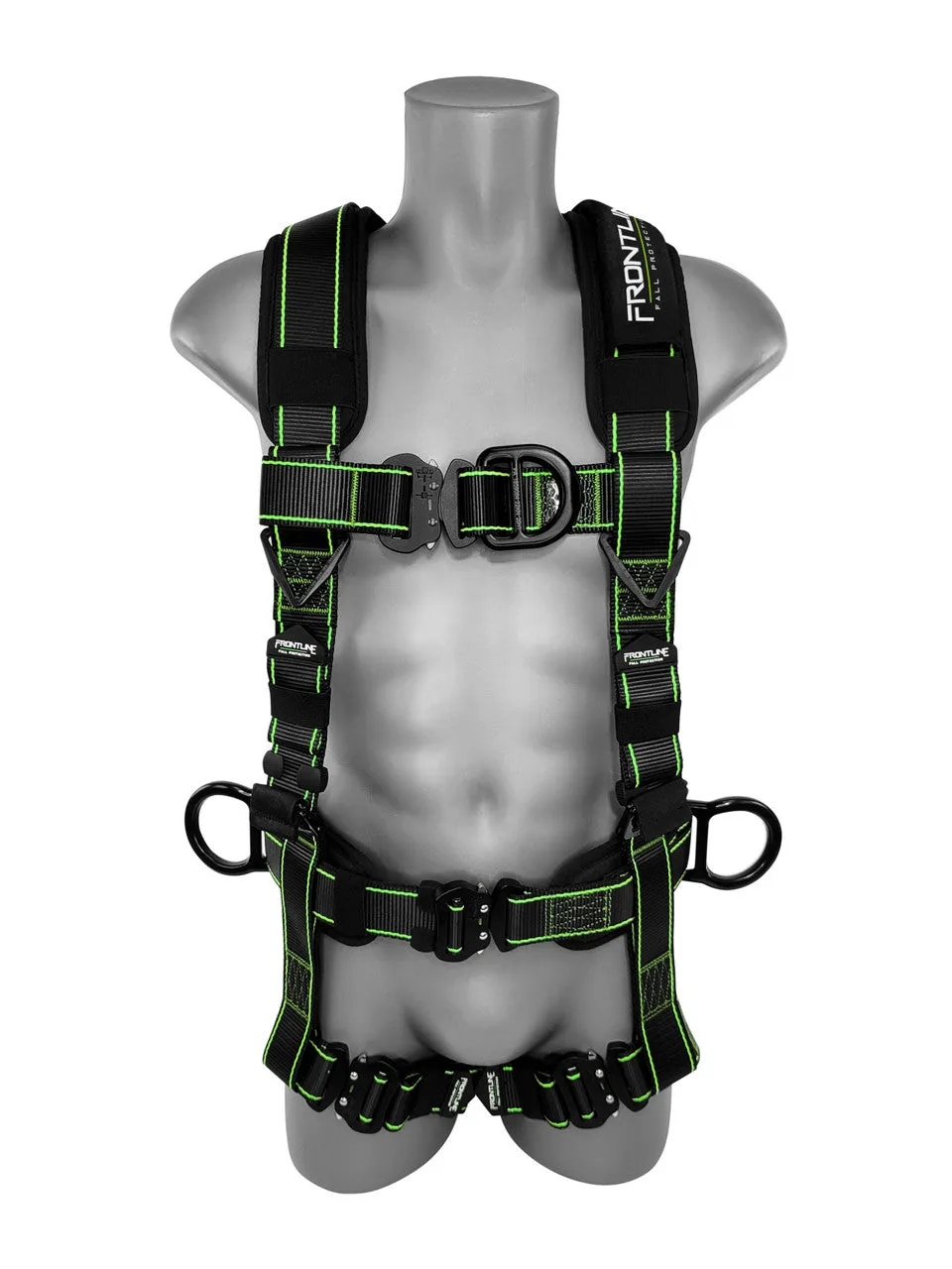 Frontline 200RE Elite Lite Climbing/Rescue Full Body Harness with Aluminum Quick Connect Buckles Universal